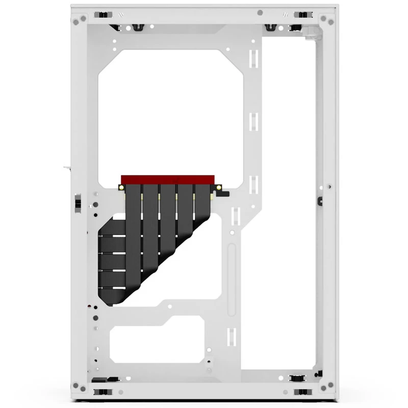 Case Mini-ITX SSUPD Meshlicious Full Mesh PCIE 4.0 Edition - bianco