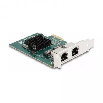 Scheda PCI Express x1 DeLOCK a 2 x RJ45 Gigabit LAN BCM grigio