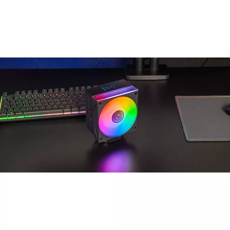 Dissipatore TACENS Mars Gaming MCPU-LCD, ventola 120 mm, TDP 300 W, supporta LGA1700/1200/115x/1366 e AM4/AM5, nero