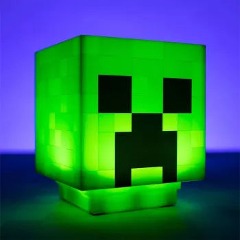 Luce design 3D Paladone Minecraft Creeper PP6595MCFV3 — lampada da tavolo/a sospensione