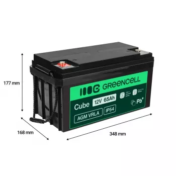 Batteria AGM VRLA 12V 65Ah IP54