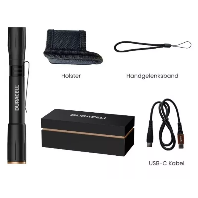 Duracell DF400R confezione regalo torcia nera