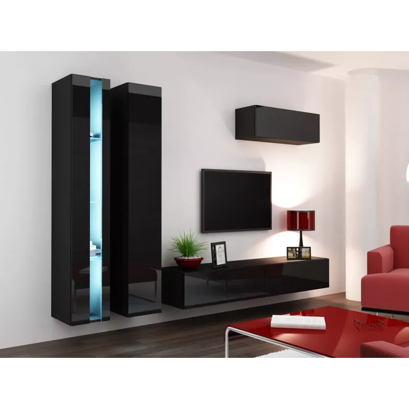 Scaffale Cama VIGO NEW 180/40/30 nero/nero lucido