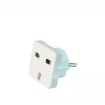 Gembird Cablexpert a-AC-UKEU-001 - alimentatore - alimentatore (M) a alimentatore (F) - bianco - Regno Unito, Europa (a-AC-UKEU-001)