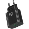 Caricabatterie USB usams USA001629 25W 1×USB-C + 1×USB-A ricarica rapida