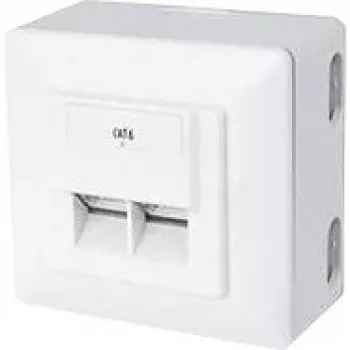 Outlet Box RJ-45 bianco ShiverPeaks BS74272-SET