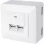 Outlet Box RJ-45 bianco ShiverPeaks BS74272-SET
