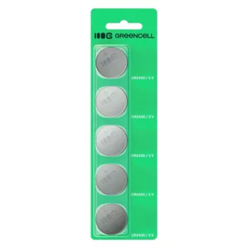 Batteria a bottone Green Cell CR2430 3V — confezione da 5