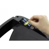 Cestino rettangolare Durable NO TOUCH 35L acciaio inox nero argento