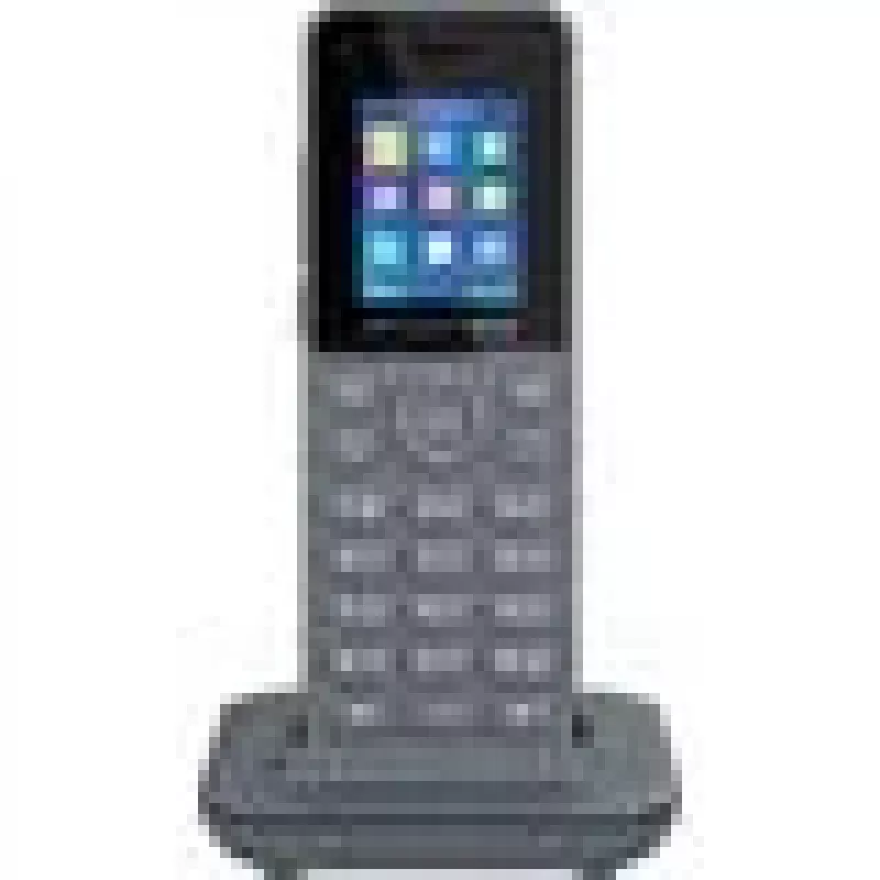 Grandstream DP725 portatile cordless DECT HD, display TFT a colori da 1,8 pollici, 20 account/linee SIP, push-to-talk, grigio