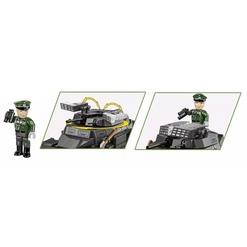 Cobi Blocks Sd.Kfz 222 kit di montaggio COBI-2657 — 502 mattoncini