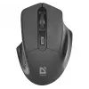Mouse ottico wireless DEFENDER Datum MB-345 RF, ambidestro/destro, 1600 DPI, 3 tasti, ricevitore USB RF, nero