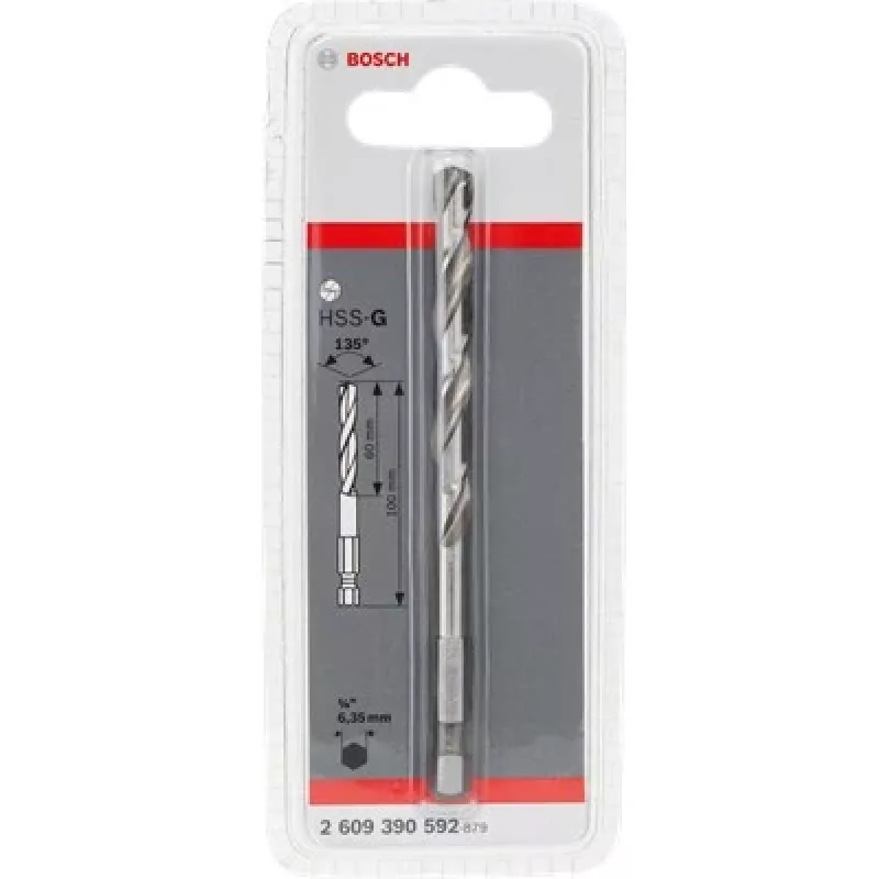 Bosch Progressor for Wood and Metal 2 608 584 676 punta pilota, attacco esagonale, 80 mm