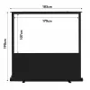 Maclean MC-212 schermo da proiezione portatile, compatto, con base, 80