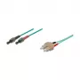 Cavo patch fibra ottica duplex OM3 (multimodale, 50/125) SC/ST, LSZH, polarità reversibile, 3m, Good Connections®