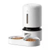 Distributore automatico di cibo Aptel Granary con doppia ciotola 5 L, bianco