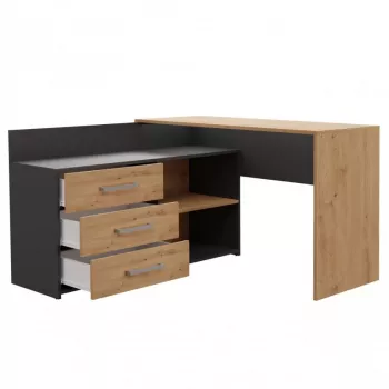Scrivania per computer ad angolo Topeshop DANY ANT/ART KPL a L truciolare