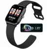 Beafon SmartWatch 201 (201_EU001BS) smartwatch, quadrato, nero-argento