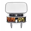 Friggitrice ad aria Ninja AF400EU Double 9,5 L 2470 W bianca, comandi rotanti e touch