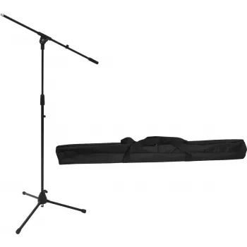 Asta per microfono Omnitronic MS-2 con braccio a giraffa, nero