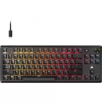 Corsair K70 CORE TKL | tastiera da gaming meccanica tenkeyless | cablata | NA | nero | 0,973 g | MLX RED
