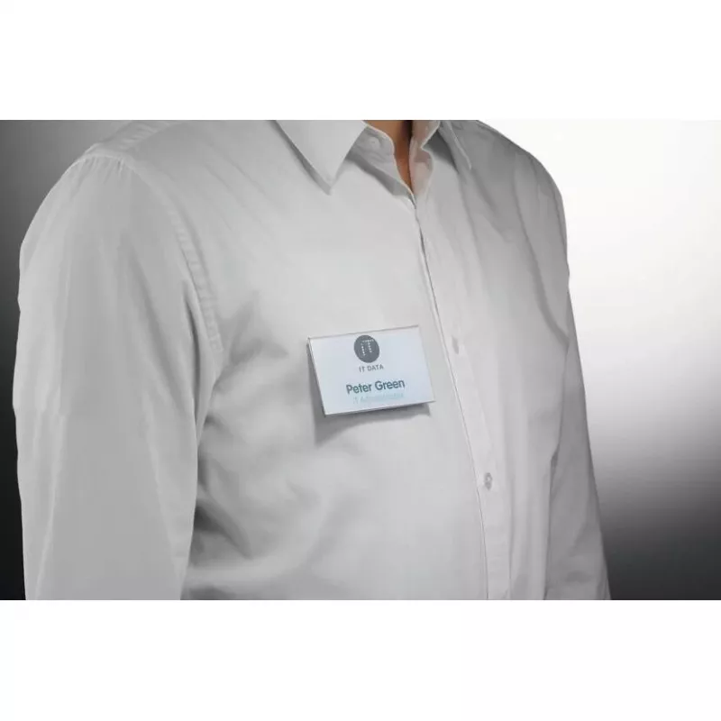 Portanominativi Durable 824419 plastica orizzontale 9x5,4 cm