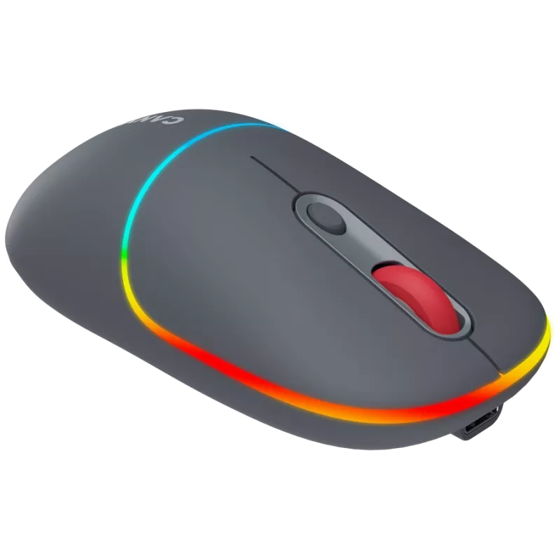 Canyon MW-22 2in1 Mouse wireless RGB - Grigio - Bluetooth/RF - 1.600 dpi - ricaricabile