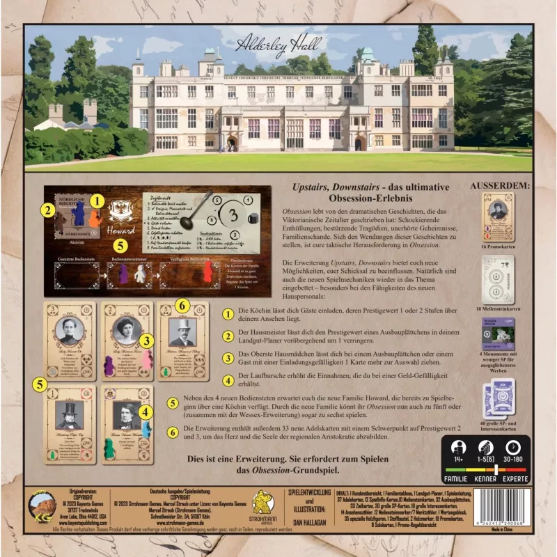 Obsession - Upstairs, Downstairs, espansione gioco da tavolo