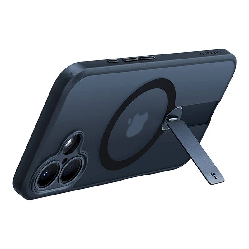 Custodia Torras Pstand Spin per iPhone 16 (nero)