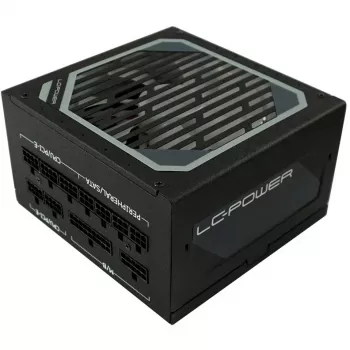 LC Power Super Silent Modular Series LC6550M V2,31 - Alimentatore (interno) - ATX12V 2,3 - EPS12V - 80 PLUS Gold - AC 110-240 V - 550 Watt - PFC attivo - nero martellato (L