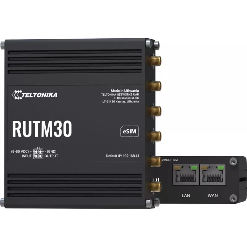 Router mobile 5G TELTONIKA RUTM30 — installazioni mobili e fisse con WLAN