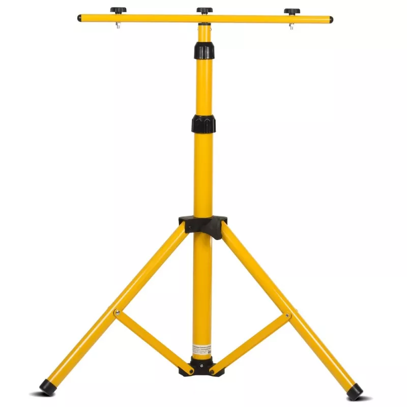 Stativo MACLEAN MCE583 regolabile in altezza per fari, struttura in metallo, giallo