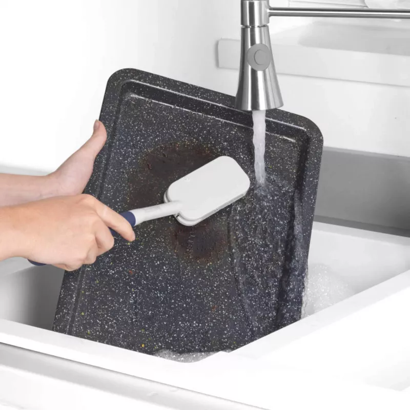 Spazzola per piatti Beldray LA032814FEU7 Deep Clean Gomma, setole in gomma, manico ergonomico