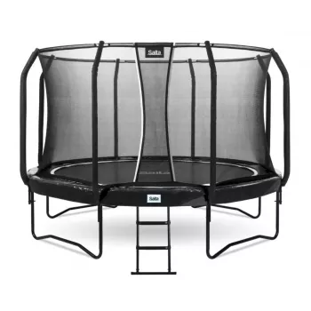 Trampolino fuori terra Salta First Class 251 cm, rotondo, 60 molle, rete di sicurezza, struttura in acciaio zincato, carico max 150 kg
