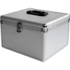 MEDIARANGE BOX76 - scatola per conservazione - 300 dischi - argento - pile - plastica - legno - 120 mm - alluminio