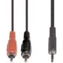 Cavo audio e+p B 113/5 5 m 3,5 mm 2 x RCA nero