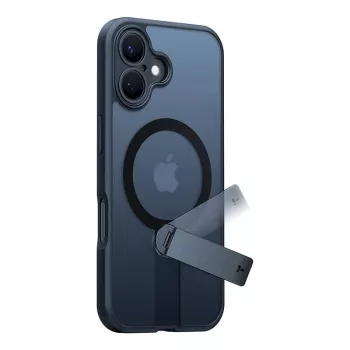 Custodia Torras Pstand Spin per iPhone 16 (nero)