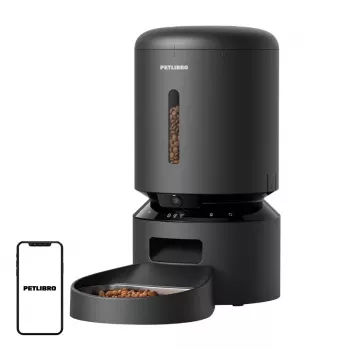 Distributore automatico di cibo per animali Petlibro Granary con telecamera, 5 L, nero