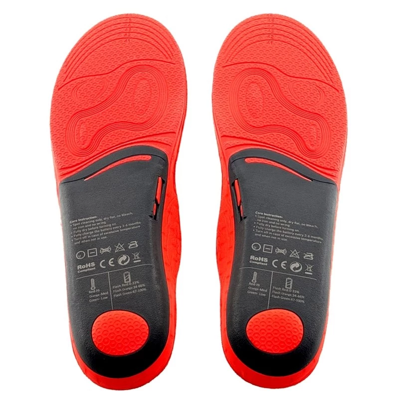 Solette riscaldate Glovii GW3M unisex, nero, 100 % poliestere, per l'inverno