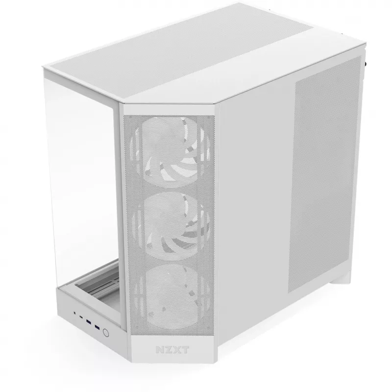 Case PC NZXT H9 Flow RGB midi tower bianco