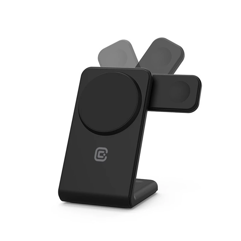 Caricabatterie da interno Crong CRG-MSPS-BLK smartwatch nero Lightning USB wireless