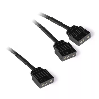 Splitter a Y per cavo aRGB 3 pin a 2x 3 pin, 60cm nero, connettori inclusi