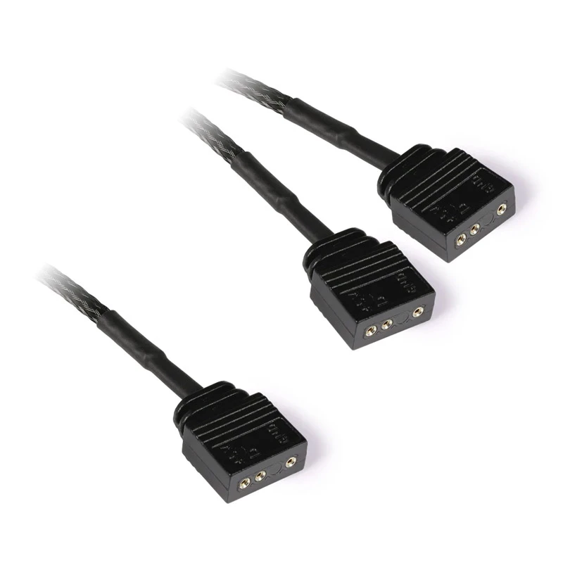 Splitter a Y per cavo aRGB 3 pin a 2x 3 pin, 60cm nero, connettori inclusi