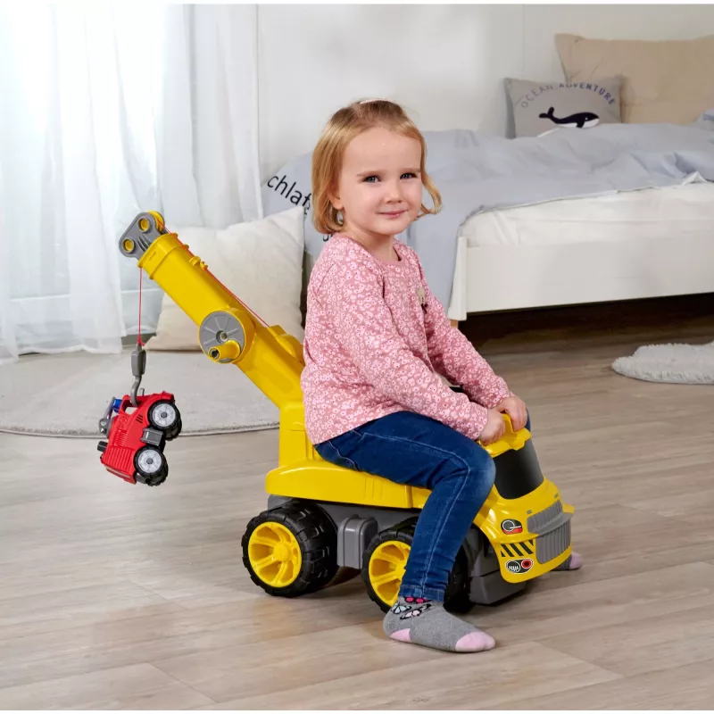 Camion con gru BIG Power Worker Maxi gru giallo da 3 a 7 anni