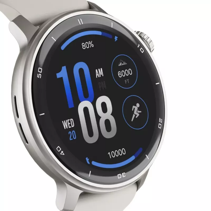 Smartwatch Stelio Activ GPS 46 mm argento STSWA101SR, GPS, cassa da 46 mm