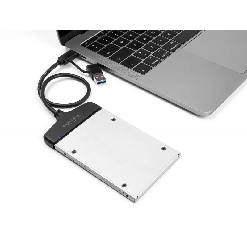 Convertitore DeLOCK USB a SATA 6 Gb/s USB Type-C Type-A 0,3m