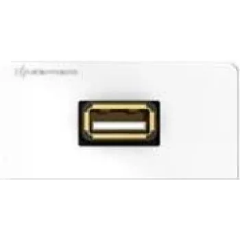Modulo click a parete Kindermann Design USB 1 modulo bianco RAL 9010