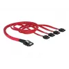 Delock - cavo SATA / SAS - 4 corsie - SATA (femmina) a 36 PIN 4iMini MultiLane (maschio) - 50 cm (83057)