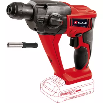 Martello perforatore a batteria EINHELL Power X-Change TE‑HD 18 Li, 18V, Li‑Ion 4,0 Ah Plus, con set punte e scalpelli