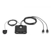 Dispositivo di condivisione periferiche USB 2.0 2 porte ATEN US224AT — USB Type-A, cavo 1,8 m, nero